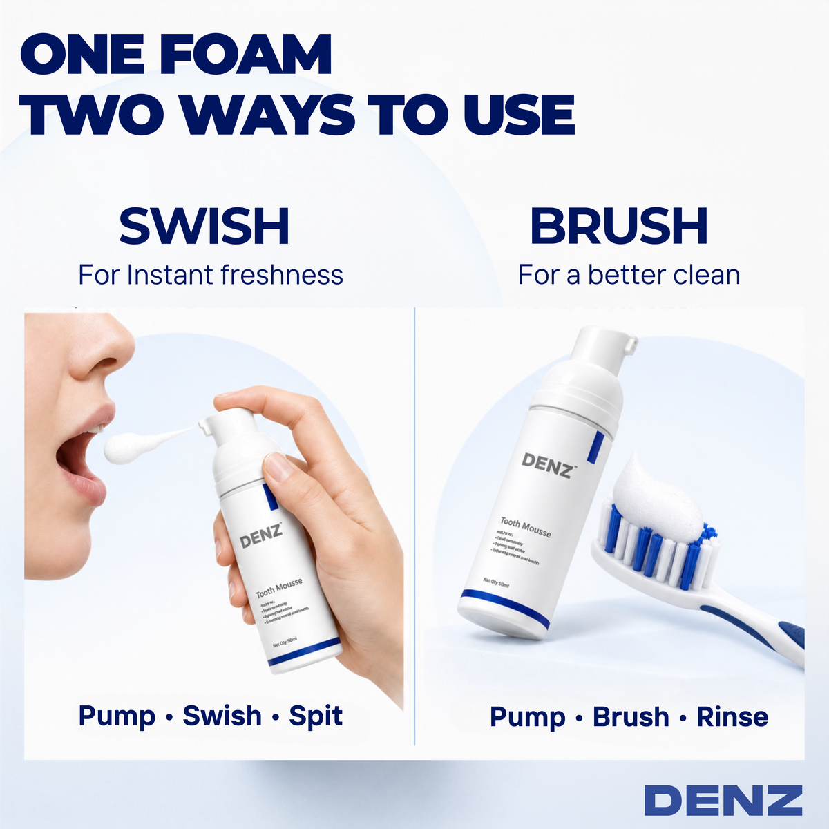 Tooth Mousse Oral Care Foam for Fresh Breath & Sensitivity