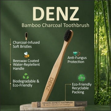 DENZ Bamboo Charcoal Toothbrush