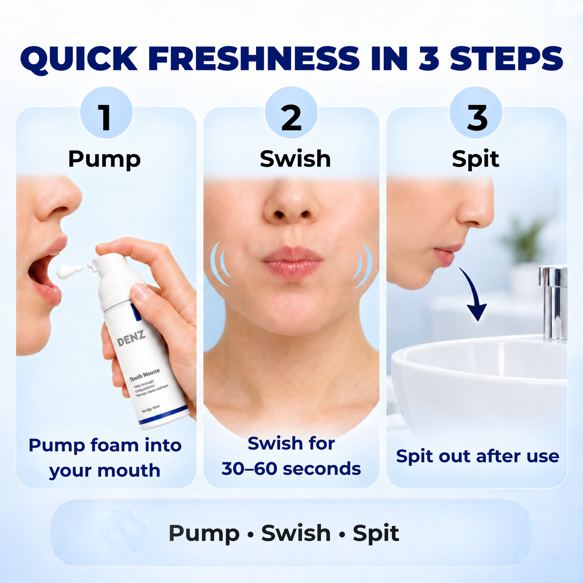 Tooth Mousse Oral Care Foam for Fresh Breath & Sensitivity