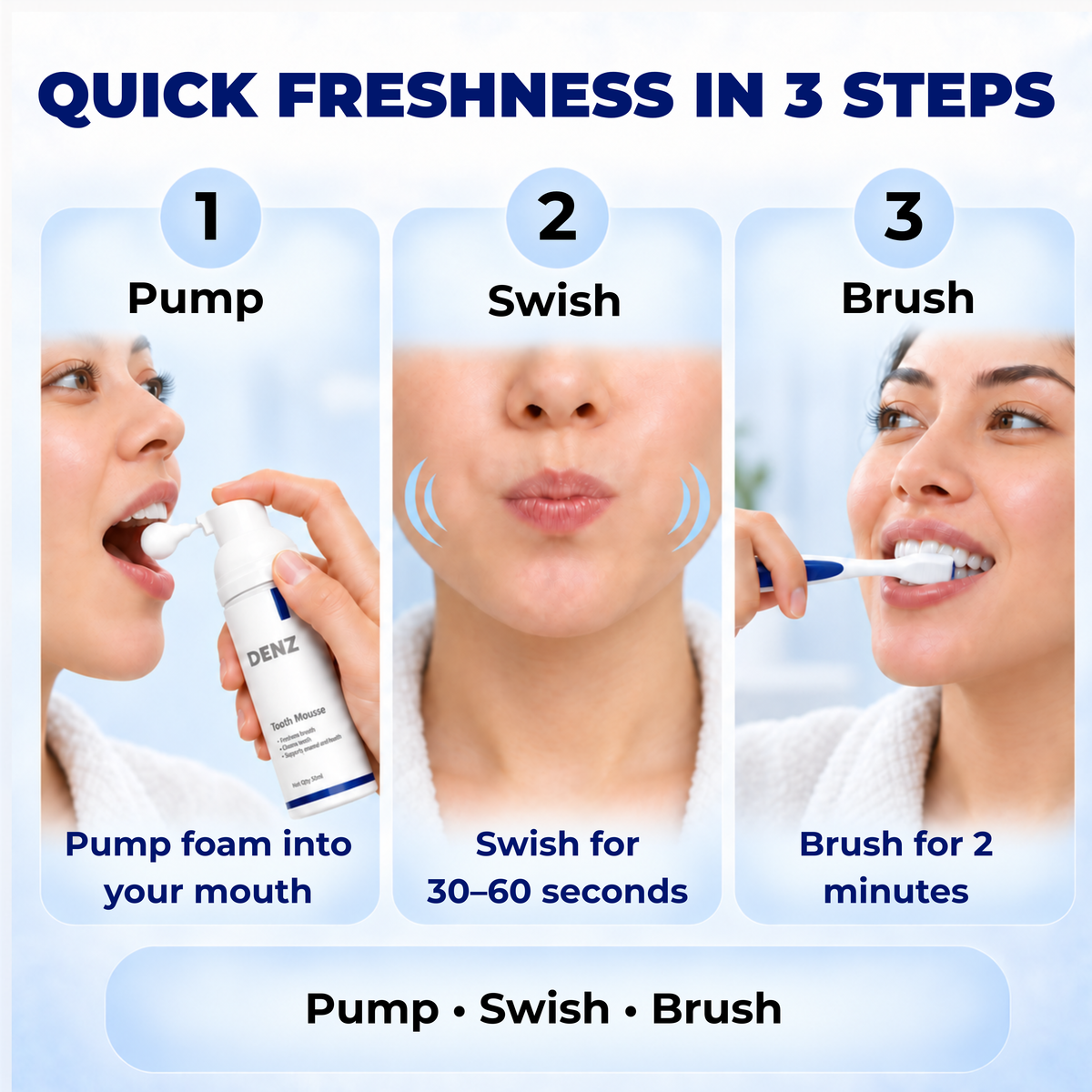 Tooth Mousse Oral Care Foam for Fresh Breath & Sensitivity
