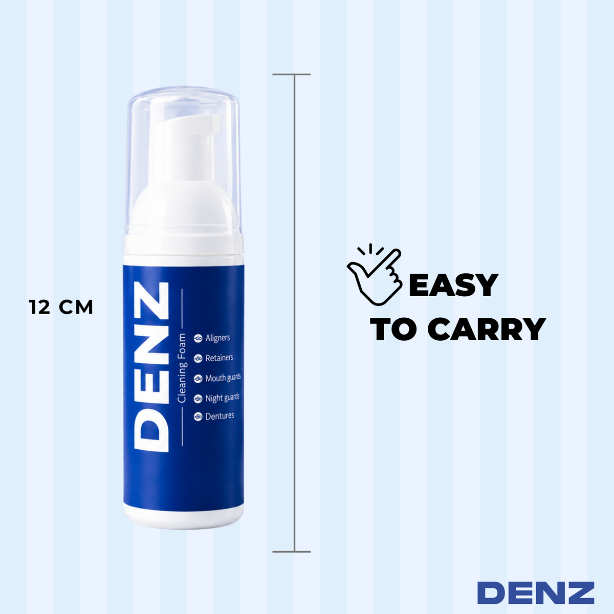 DENZ Aligner Cleaner Foam | Cleaning Foam for Aligners, Retainers & Dentures