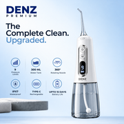 DENZ Premium Cordless Water Flosser, 300 ml Tank