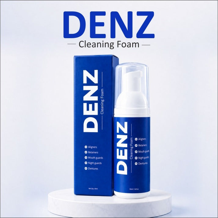 DENZ Cleaning Foam | Daily Cleaner for Aligners, Retainers & Dentures