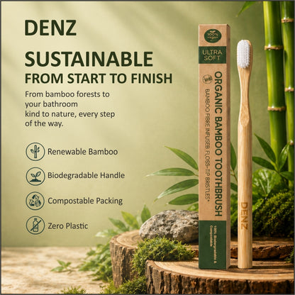 DENZ Nanobristles Bamboo Toothbrush
