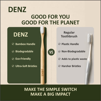 DENZ Nanobristles Bamboo Toothbrush